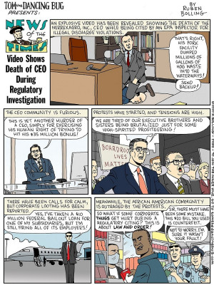Tom the Dancing Bug 1490 news - death of ceo