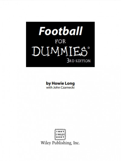 Football For Dummies (1)