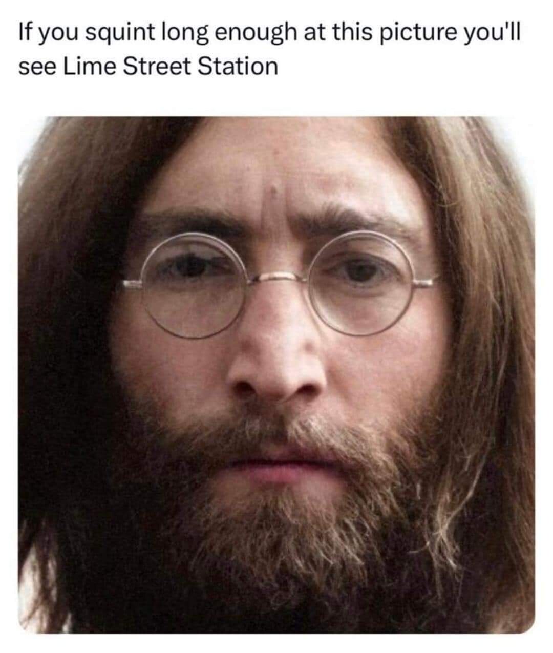 John Lennon Lime Street optical illusion