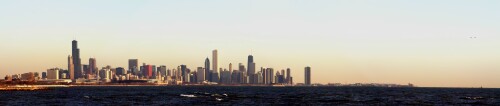 Chicago Downtown From Promontory Point (Denoised orig)