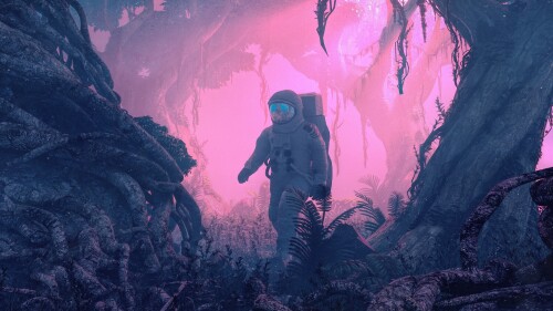 1920 x 1080 #wallpaper #astronaut #aliens #planet #forest #exploration #walking #youknownothing