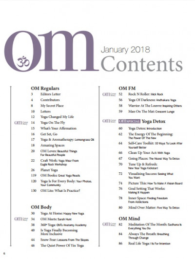 Om Yoga Magazine January 2018 (2)