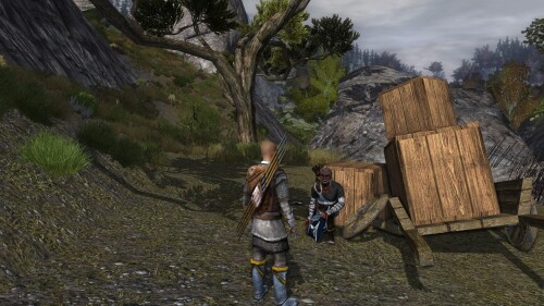 ... and Andras, a merchant with a broken cart.