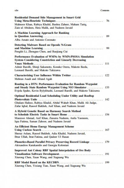 Advances on P2P, Parallel, Grid, Cloud and Internet Computing (3)