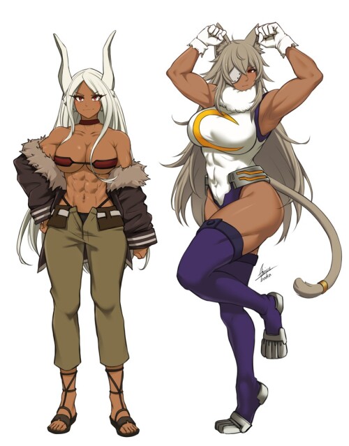  mirko and ghislaine dedoldia boku no hero academia and 1 more drawn by airisubaka sample 8edc23af57