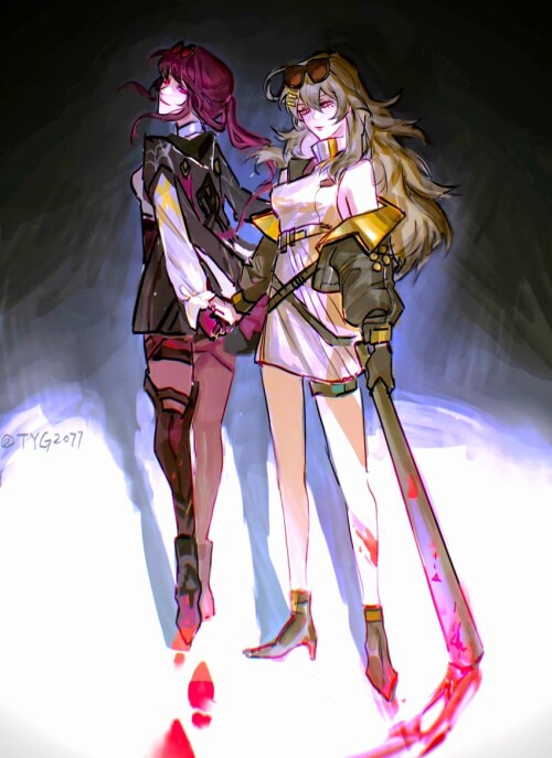  trailblazer stelle kafka and stelle honkai and 1 more drawn by tyg2077 sample bce1792503371d065f6be
