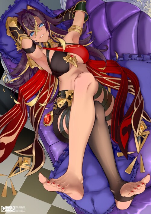  dehya genshin impact drawn by guangguangchaoren 2018 sample 0600c8b9495607ad7ce9e2856d3c315a