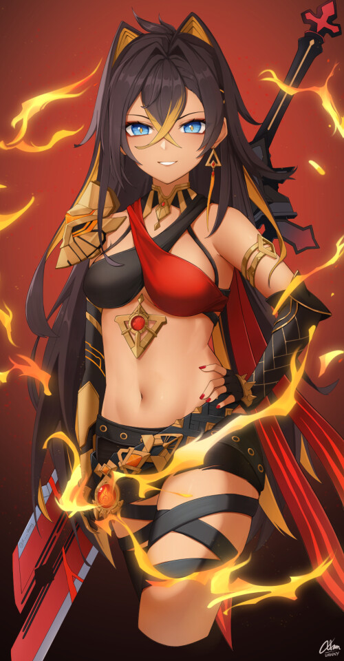  dehya genshin impact drawn by xsan vanny 41c7a3c2e5e1e372a2b160ebaacada39