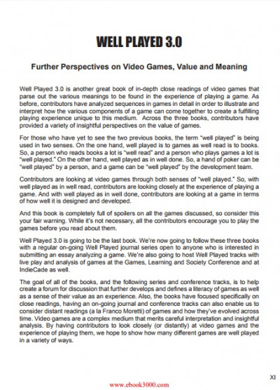 Well Played 3.0 Video Games, Value And Meaning (4)