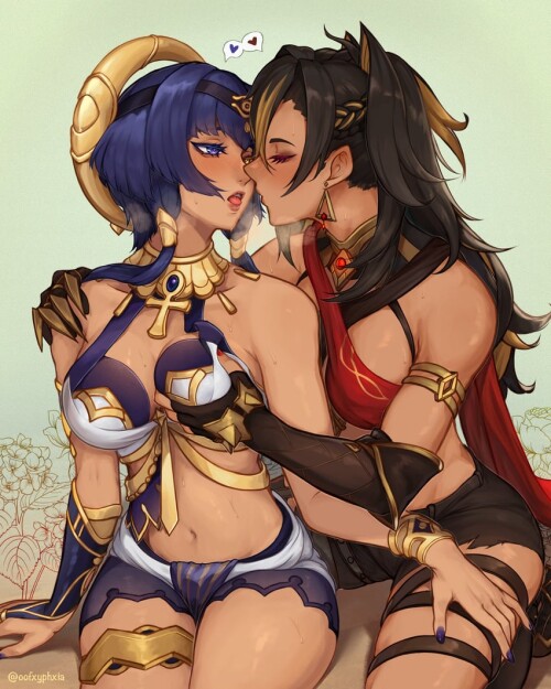  dehya and candace genshin impact drawn by oofxyphxia sample c796f5d6b15e536713e90ee0db51e57c