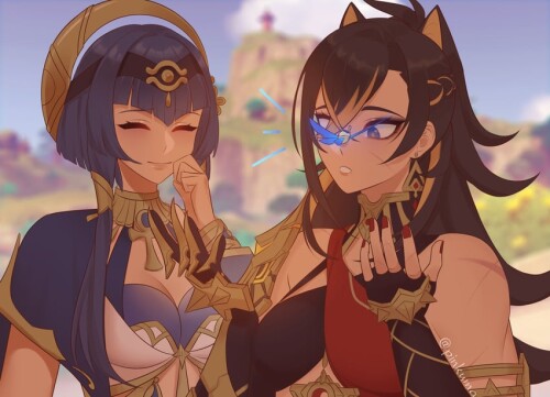  dehya crystalfly and candace genshin impact drawn by pinkuma sample 2ad6dd981a165c5d98305b4bb931d1e
