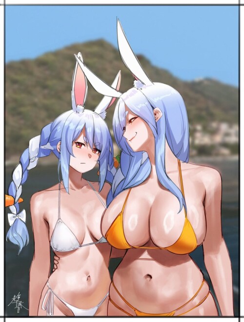  usada pekora and pekomama hololive drawn by shizuko hideyoshi sample 515042926f31cf510b79948c84996f