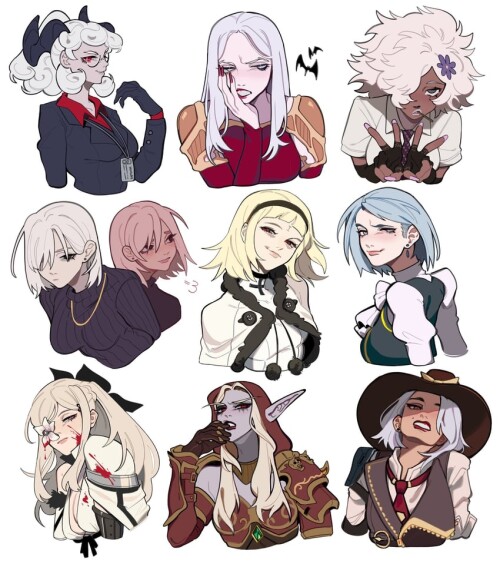  franziska von karma pandemonica zero fiona frost ashe and 4 more overwatch and 10 more drawn by por