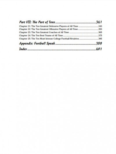 Football For Dummies (3)