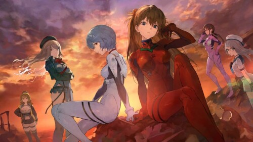  souryuu asuka langley ayanami rei makinami mari illustrious anis rapi and 1 more neon genesis evang