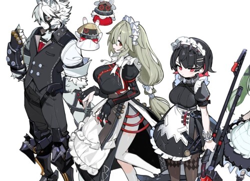  ellen joe von lycaon corin wickes and alexandrina sebastiane zenless zone zero drawn by kokaki mumo