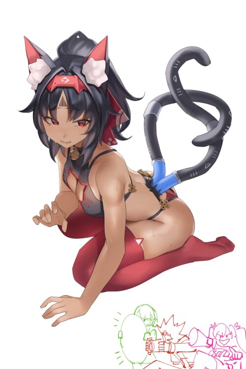  nicole demara anby demara nekomiya mana and billy kid zenless zone zero drawn by aragiken sample 74