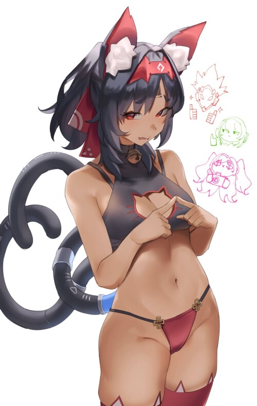  nicole demara anby demara nekomiya mana and billy kid zenless zone zero drawn by aragiken sample d1
