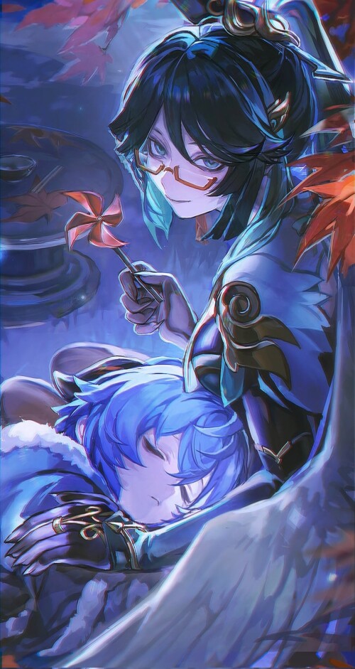  ganyu cloud retainer and xianyun genshin impact drawn by thijikoy sample 162f3ddc8979cd90a845f4150c