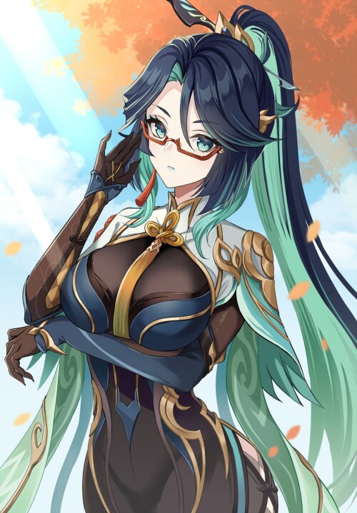  cloud retainer and xianyun genshin impact drawn by harimoji sample c0b95ba6cdfc23e2eef250c50e63a70f