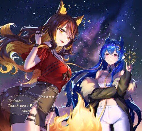  vienna sinder sinder and vienna indie virtual youtuber drawn by kotosuzu sample 2cf32462b7168389f43
