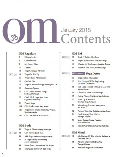 Om Yoga Magazine January 2018 (2)