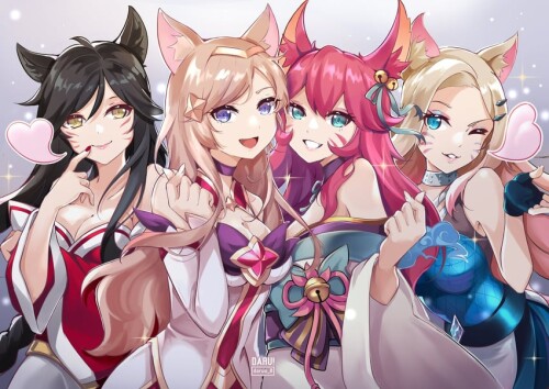  ahri k da ahri spirit blossom ahri and star guardian ahri league of legends drawn by daru sample a6