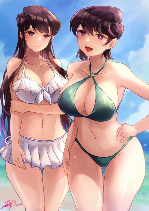  komi shouko and komi shuuko komi san wa komyushou desu drawn by zee n3 sample 83fc9016d54b643356da3
