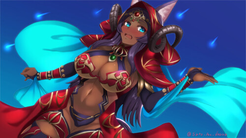  queen of sheba fate and 1 more drawn by yukito kitto sample 641e4309ba55eb8243e80ed7d46a3421