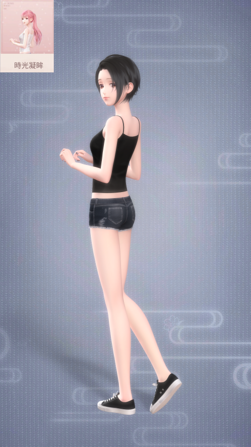 Obtained from: Nikki's Birthday 3rd Year Welfare (2021 in TW)
Pose Name
TW: 時光凝眸
JP: Not Available
Global: Not Available