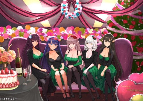  scathach florence nightingale martha carmilla and semiramis fate and 1 more drawn by emaxart sample