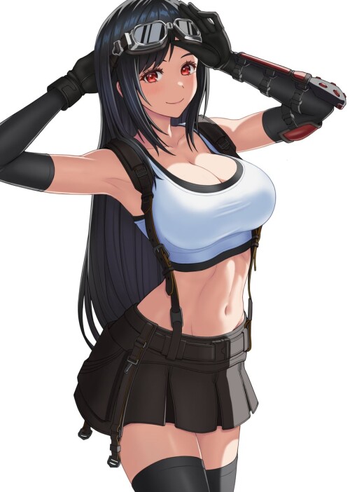  tifa lockhart final fantasy and 2 more drawn by kyouji44288608 sample 63499140d62587043de9e7a85c33f