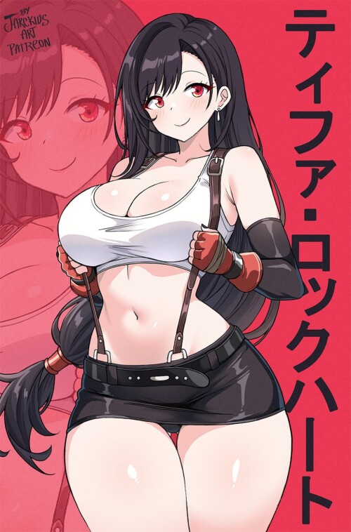  tifa lockhart final fantasy and 1 more drawn by jarckius sample d076a120c49037ac10d4dfb6c4140ea3