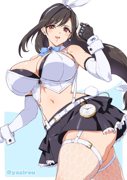  tifa lockhart and tifa lockhart final fantasy and 2 more drawn by yajiro masaru sample 7eb22ad6f38b