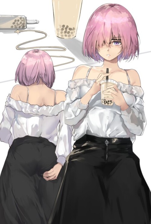  mash kyrielight fate and 1 more drawn by cafe au lait kafeore 579c3166201f7086ba459d5b9b70250a