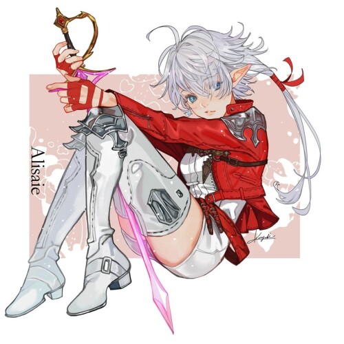  alisaie leveilleur and red mage final fantasy and 1 more drawn by ailout2 sample f501828a6e0d57b9ab