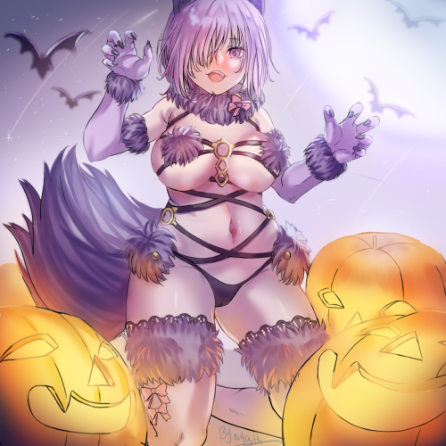 4011554 FateGrand Order Fate (series) Halloween Mash Kyrielight Nyahpa Shielder