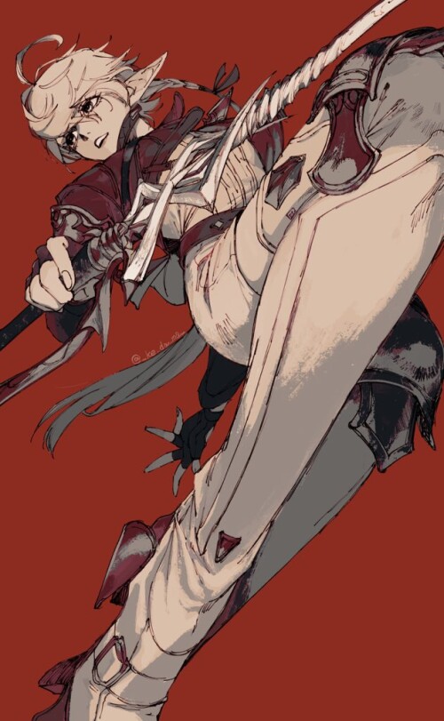  alisaie leveilleur and red mage final fantasy and 1 more drawn by piyomotsu aa8a7d5b0fb3c882dc45669