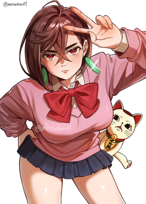  ayase momo dandadan drawn by motochan01 sample 576bf11e9216072f2560038e46e596de