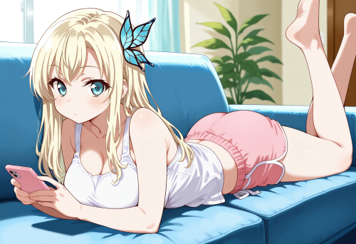 1 0 00033 0.25, 1girl, kashiwazaki sena, memoi, blue eyes, bdsm, tape gag, looking at viewer, on blu