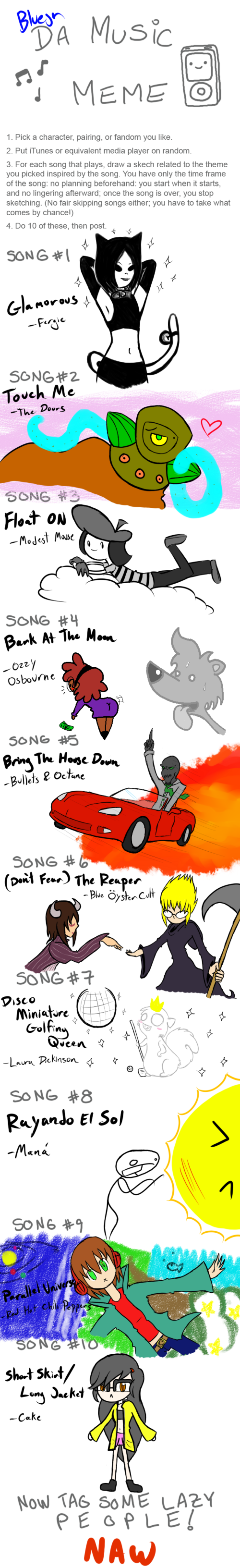 Music Meme original blank by maeoneechan