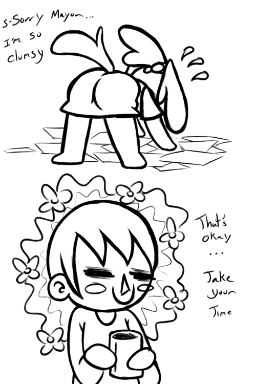 Clumsy girl